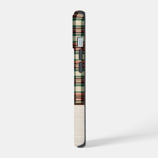 Christmas Plaid Phone Case | Personalized Name (Côté gauche)