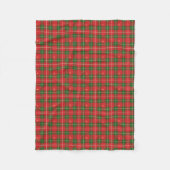 Christmas Plaid Red Green Fleece Deken (Voorkant)