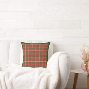 Christmas Plaid Red Green Kussen
