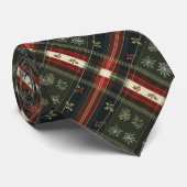 Christmas Plaid-Stropdas Stropdas (Opgerold)