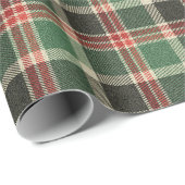 Christmas Plaid Tartan Pattern Cadeaupapier (Rol Hoek)