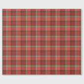 Christmas Plaid Tartan Pattern Cadeaupapier (Vlak)