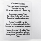 Christmas Poetry Trifold Pamphlet Drieluik Programma (Binnenzijde eerst)