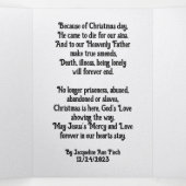 Christmas Poetry Trifold Pamphlet Drieluik Programma (Binnenkant midden)