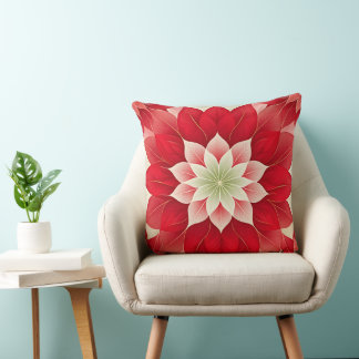 Christmas Poinsettia Festive Kussen