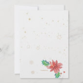 Christmas Poinsettia Frame Invitation (Dos)