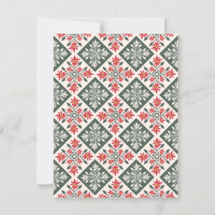 Christmas Poinsettia Kapa Briefkaart