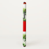 Christmas Poinsettia Motif iPhone X Coque (Dos/Droite)