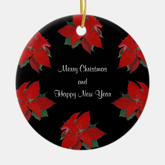 Christmas Poinsettia Ornament (Voorkant)