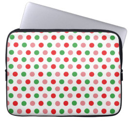 Christmas Polka Dot Laptop Sleeve