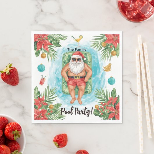 Christmas Pool Party with Santa Claus  Servet (Insitu)