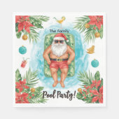 Christmas Pool Party with Santa Claus  Servet (Voorkant)