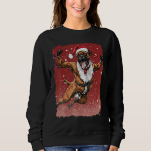 Christmas Pop Art Boxer Dog Trui