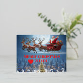 Christmas Postcard Folie Feestdagen Briefkaart (Staand Voorkant)