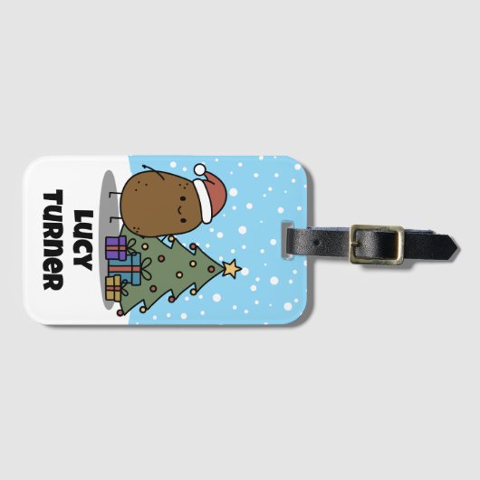 Christmas Potato Custom Bagagelabel (Voorkant (horizontaal))