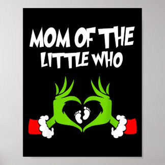 Christmas Pregnancy Announcement Funny Mom Of The  Poster