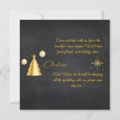 Christmas Pregnancy Chalkboard Invitation (Achterkant)