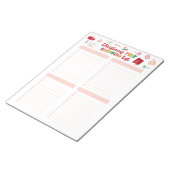 Christmas Prep Shopping List Notitieblok (Schuin)