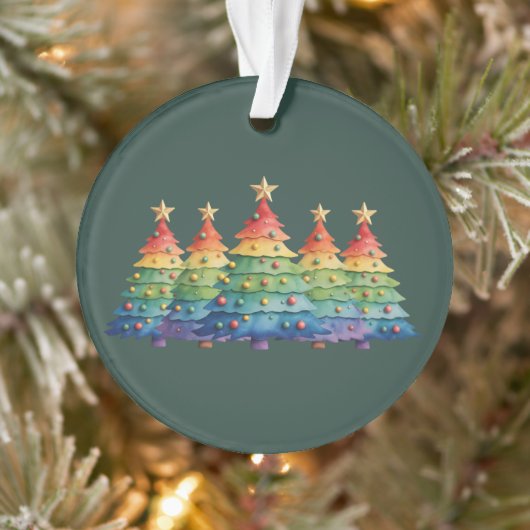 Christmas Pride Rainbow LGBTQ Equal Rights Gay  Ornament (Boom)
