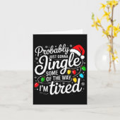 Christmas Probably Gonna Jingle Some Of The Way I' Kaart (Gele Bloem)