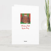 Christmas Pud Joyeux Noël carte de voeux (Dos)