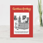Christmas Pudding Christmas Kaart met QR-code (Voorkant)