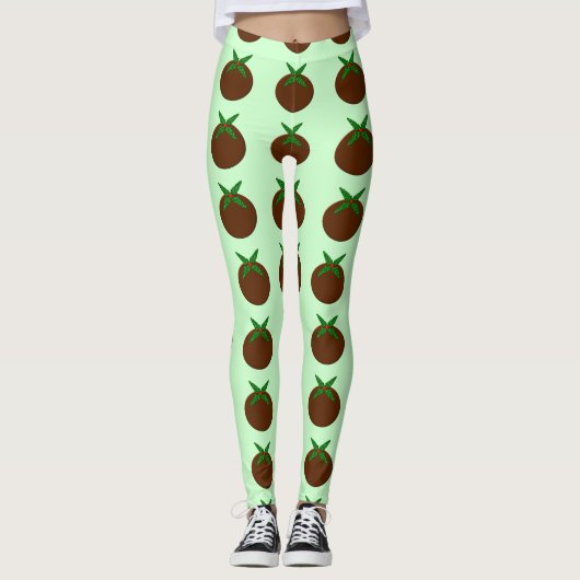 Christmas Pudding Leggings (Voorkant)