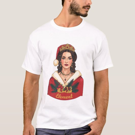 Christmas Queen in her Element T-shirt (Voorkant)