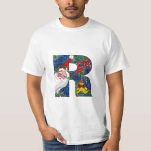 CHRISTMAS R BRIEF / SANTA CLAUS MET RODE RIBBON T-SHIRT