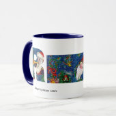 CHRISTMAS R LETTER/SANTA CLAUS BUGLER MONOGRAM MOK (Voorkant links)