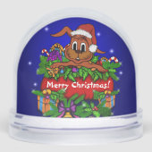 Christmas Rabbit Sneeuwbol (Voorkant)