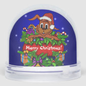 Christmas Rabbit Sneeuwbol (Achterkant)