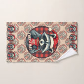 Christmas Raccoon Cocoa Cheer (Serviette à main)