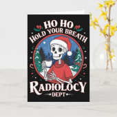 Christmas Radiology Tech Skeleton Xray Tech Ct Mri Kaart (Gele Bloem)