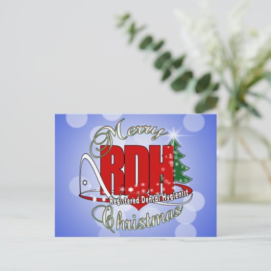 CHRISTMAS RDH geregistreerde tandheelkundige apoth Feestdagenkaart (Staand voorkant)