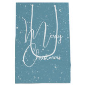 Christmas Red Cardinal Bird Wearing Winter Hat Medium Cadeauzakje (Achterkant)