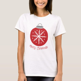 Christmas red ornament t-shirt