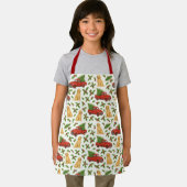 Christmas Red Truck Pattern Kids  Schort (Insitu)