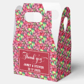 Christmas Red Wedding favor box Bedankdoosjes (Geopend)