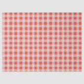 Christmas Red White Gingham Tissuepapier (Voorkant)