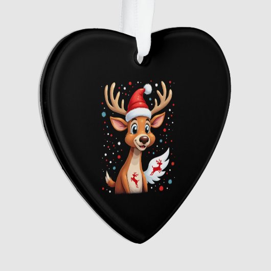 christmas Reindeer (1) Ornament (voorkant)