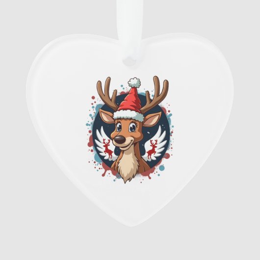 christmas Reindeer (2) Ornament (voorkant)