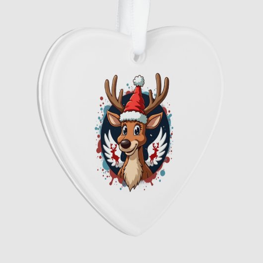 christmas Reindeer (2) Ornament (voorkant)