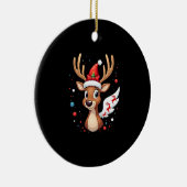 christmas Reindeer (5) Keramisch Ornament (Rechts)