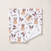 Christmas Reindeer et Mittens (Gant de toilette)