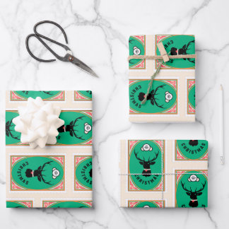 Christmas Reindeer  Inpakpapier Vel
