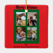 Christmas Reindeer Keramisch Ornament (Achterkant)