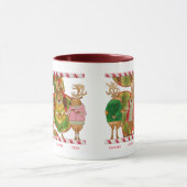 CHRISTMAS REINDEER Maroon Combo Mug (Centre)