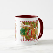 CHRISTMAS REINDEER Maroon Combo Mug (Devant droit)