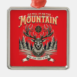 Christmas Reindeer Metalen Ornament